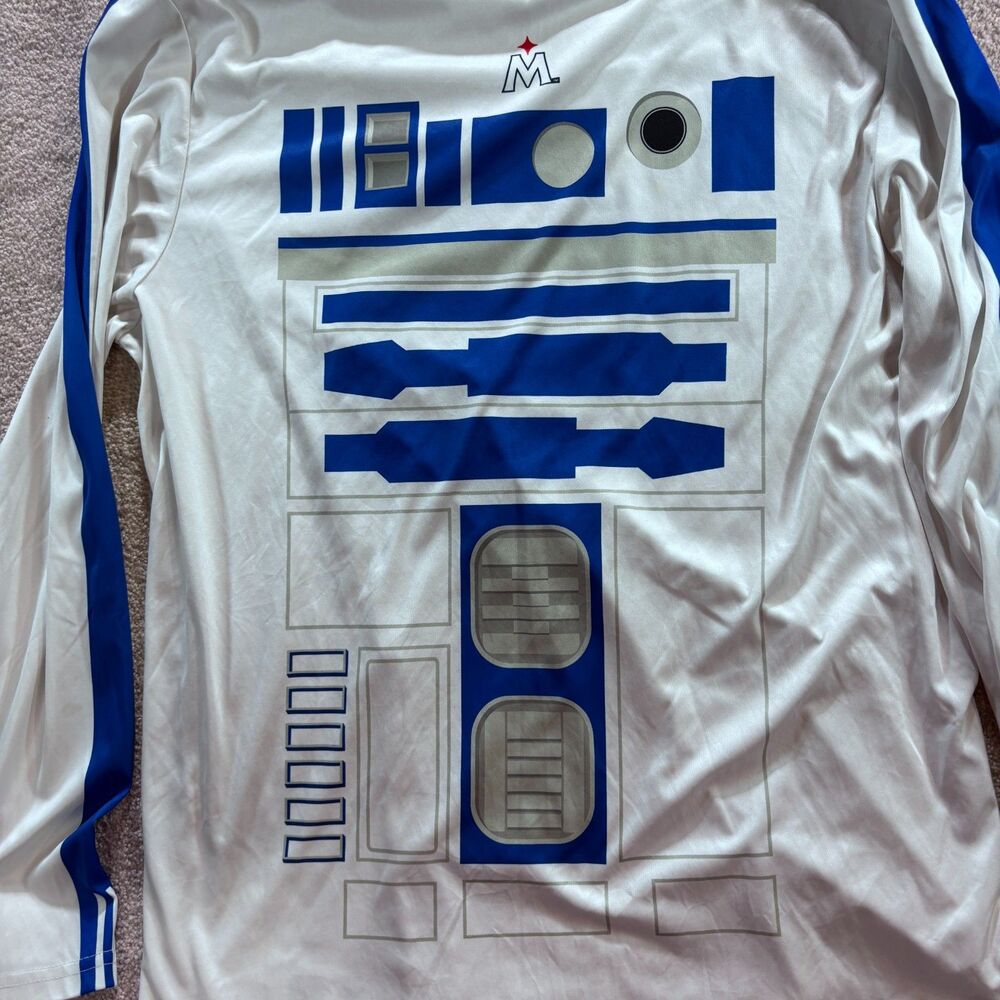 2023 Minnesota Twins Star Wars Night Lightweight Shirt Hoodie Size XL R2D2 RARE - Picture 8 of 9